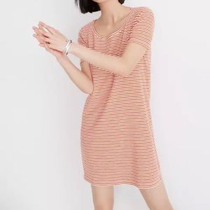 Madewell Swingy Tee Dress in Stripe